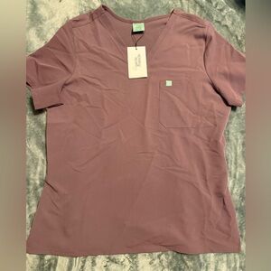 Garde Malade Slate Gray Scrub Top